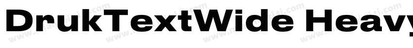 DrukTextWide Heavy字体转换